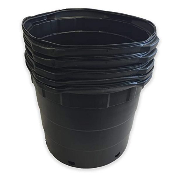 Viagrow VHPP10005 10 Gallon Round Nursery pots(5 Pack)
